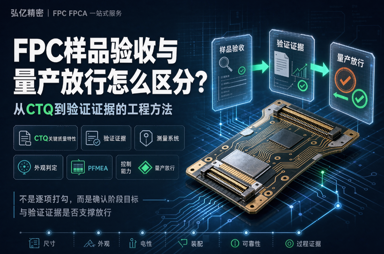 How to Distinguish FPC Sample Acceptance from Mass Production Release: An Engineering Approach from CTQ to Verification Evidence
