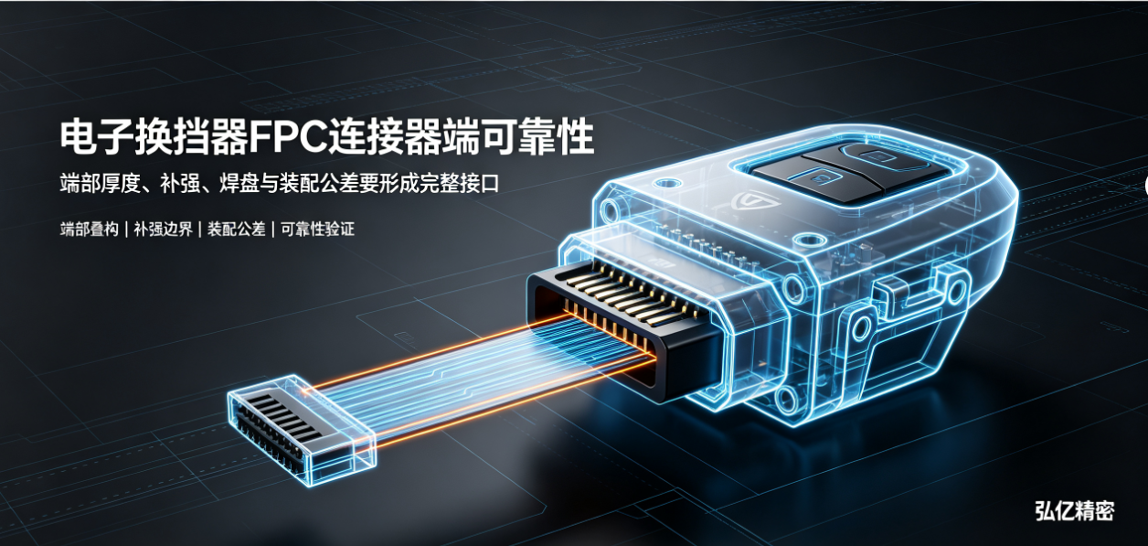 電子換擋器FPC廠家如何設計聯結器端?厚度、補強和焊盤要一起看