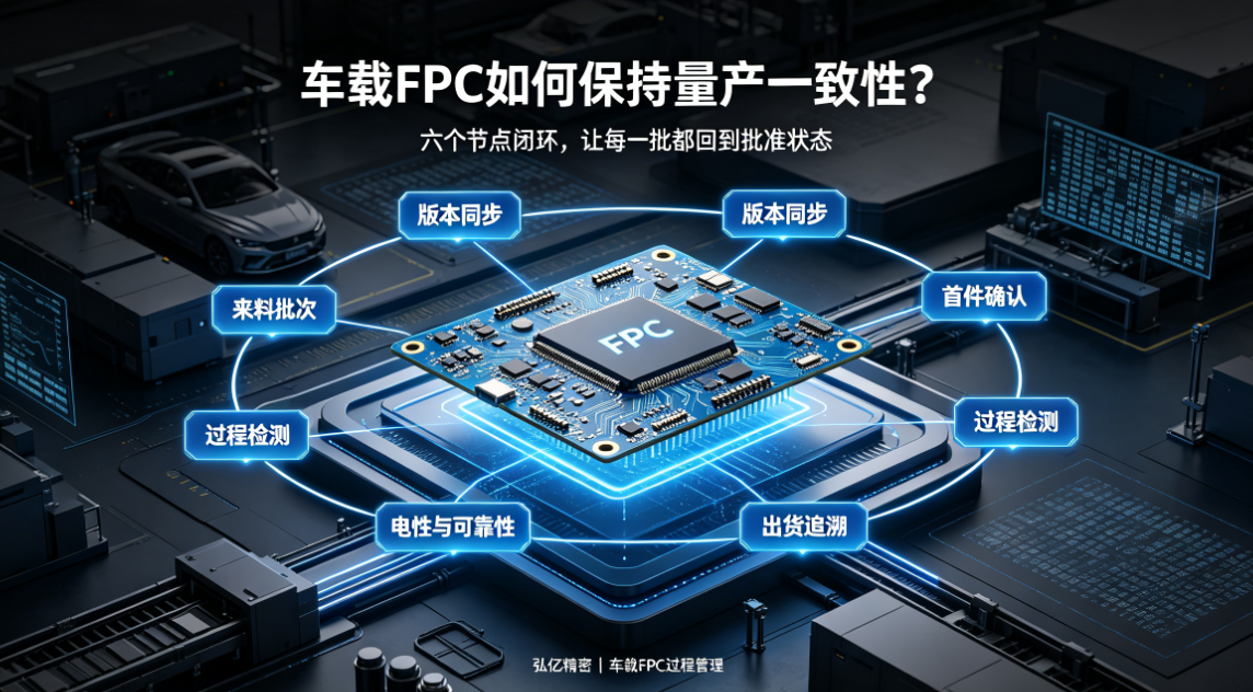 차량용 플렉서블 회로기판(FPC) 제조사가 배치 일관성을 어떻게 관리할까? 입고에서 출하까지 6개 핵심 노드
