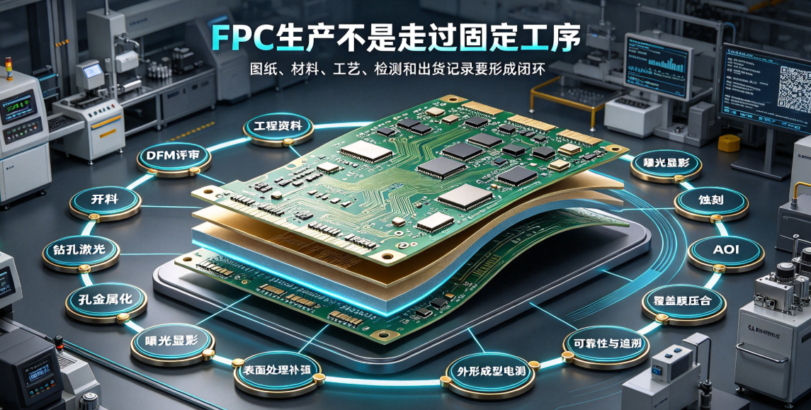 FPC廠家生產流程有哪些?從工程資料到成品出貨的12道關鍵工序