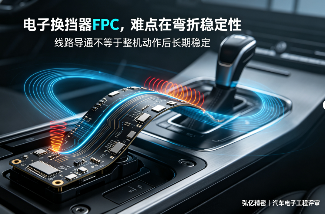 電子シフトレバー用FPCメーカーにおける曲げ部設計のポイント:5つの故障リスクを事前に確認