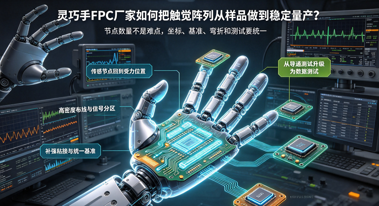 민첩한 손용 FPC 제조사가 촉각 어레이를 시제품에서 안정적인 양산으로 전환하는 방법