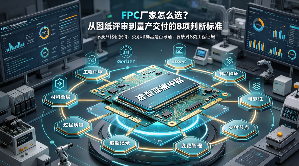 FPC厂家怎么选?从图纸评审到量产交付的8项判断标准