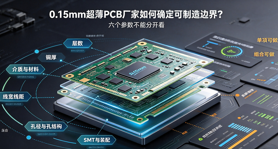 0.15mm超薄PCB廠家如何確定可製造邊界?六個引數不能分開看