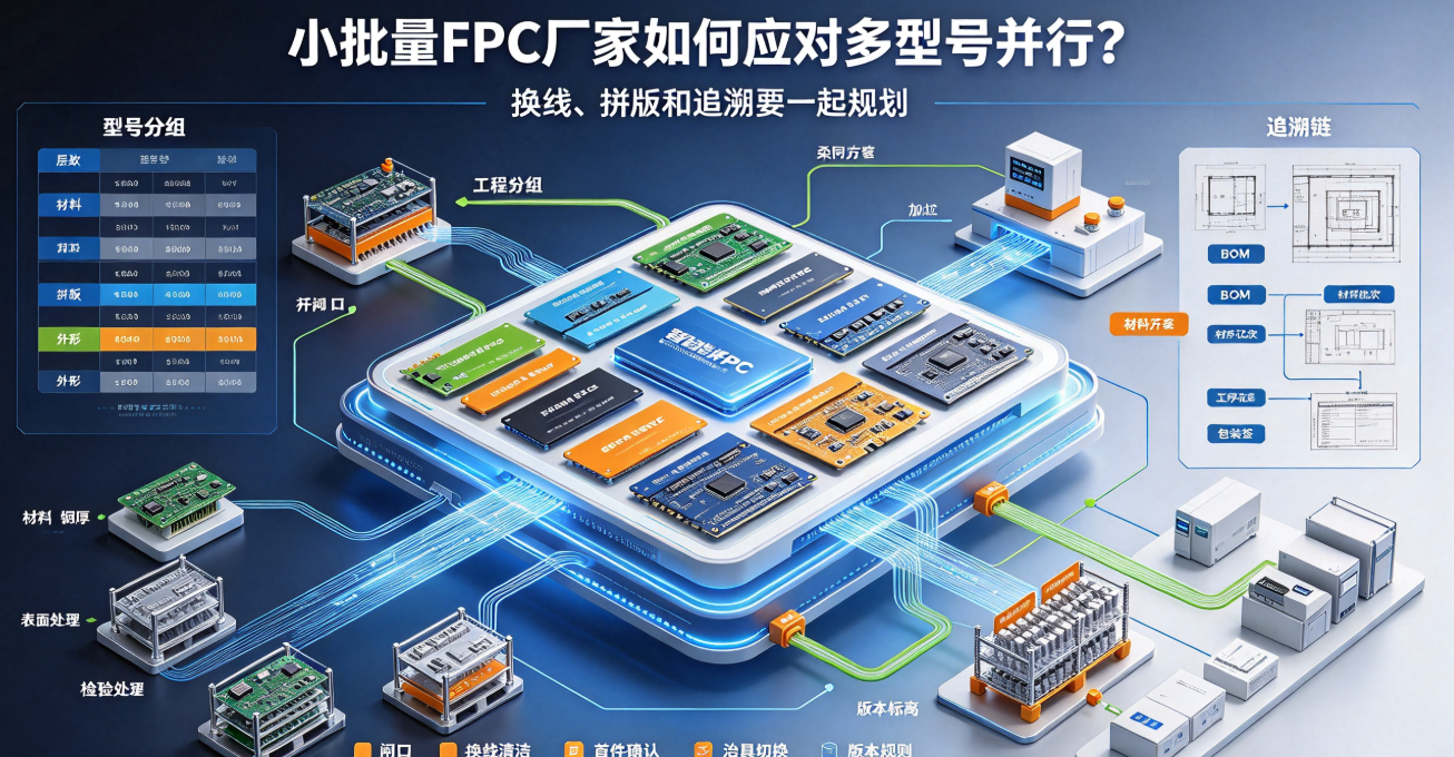 小批量FPC厂家如何应对多型号并行?换线、拼版和追溯要一起规划