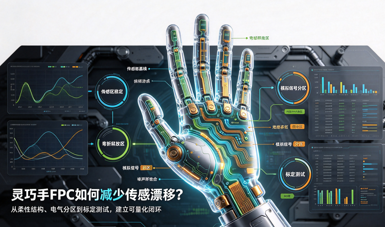 灵巧手用FPCにおけるセンサドリフト低減手法:柔軟構造からキャリブレーションテストまでの包括的アプローチ