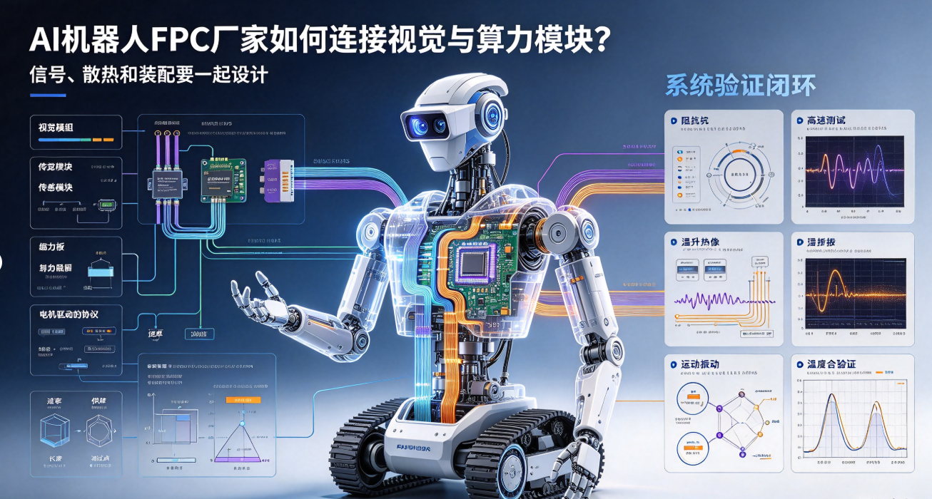 AI机器人FPC厂家如何连接视觉与算力模块?信号、散热和装配要一起设计