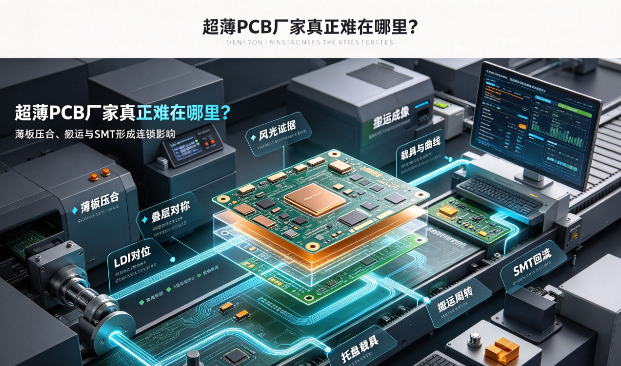 超薄PCBメーカーが真に直面する課題とは? 薄板のプレス圧着、搬送、SMTにおける連鎖的影響