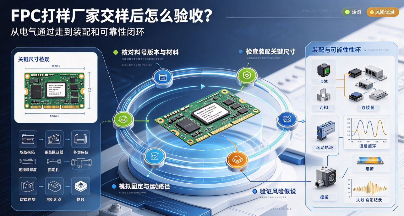FPC打样厂家交样后怎么验收?从电气通过走到装配和可靠性闭环
